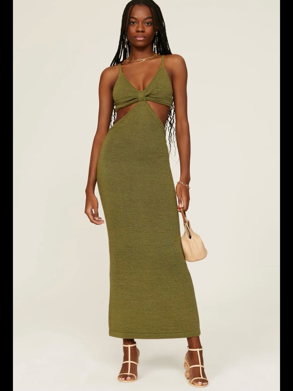 Cult Gaia Serita Dress - Green - Perfect for Summer - Excellent Condition - NWOT - Picture 3 of 4